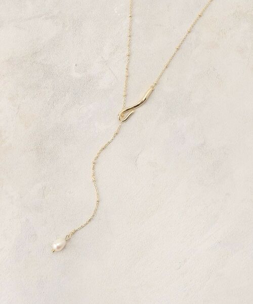 OPAQUE.CLIP / オペーク ドット クリップ ネックレス・ペンダント・チョーカー | 淡水パール×メタルバー スライドネックレス | 詳細1