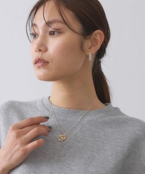 OPAQUE.CLIP / オペーク ドット クリップ ネックレス・ペンダント・チョーカー | メタル×クリアダブルリングネックレス | 詳細5