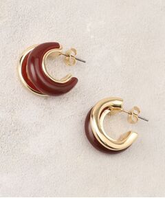 OPAQUE.CLIP / オペーク ドット クリップ ピアス・イヤリング | エポ×メタル2連ピアス