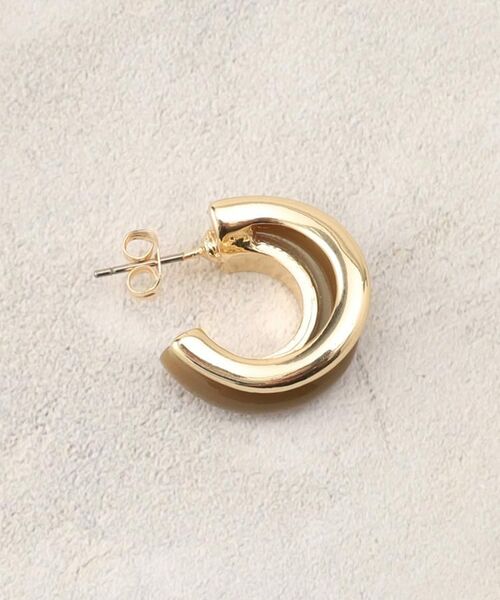 OPAQUE.CLIP / オペーク ドット クリップ ピアス・イヤリング | エポ×メタル2連ピアス | 詳細3