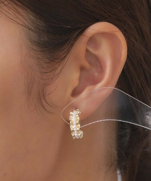 OPAQUE.CLIP / オペーク ドット クリップ ピアス・イヤリング | メタル×フェイクパールピアス | 詳細4