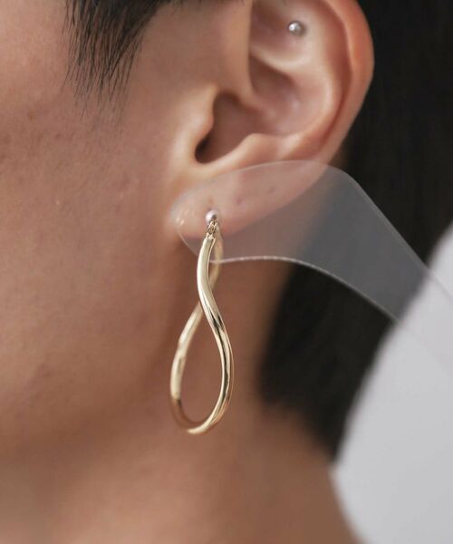 OPAQUE.CLIP / オペーク ドット クリップ ピアス・イヤリング | ワンタッチメタルフープビッグピアス | 詳細4