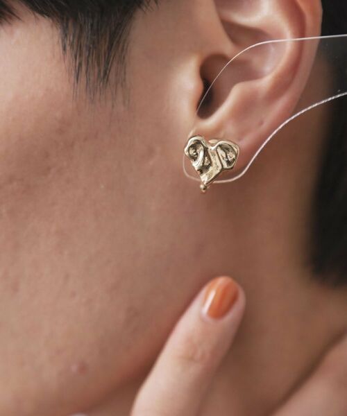 OPAQUE.CLIP / オペーク ドット クリップ ピアス・イヤリング | ニュアンスハートメタルイヤリング | 詳細4
