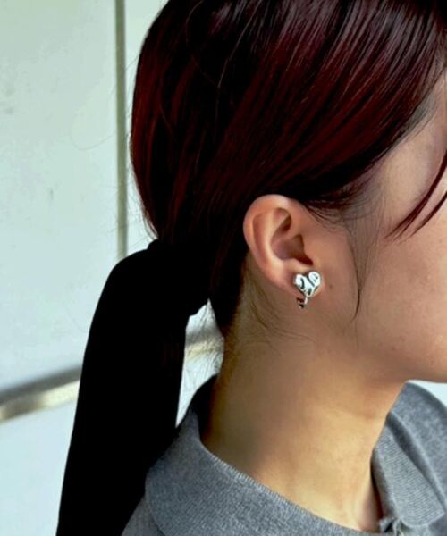 OPAQUE.CLIP / オペーク ドット クリップ ピアス・イヤリング | ニュアンスハートメタルイヤリング | 詳細6