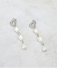 OPAQUE.CLIP / オペーク ドット クリップ ピアス・イヤリング | メタル×フェイクパールロングピアス