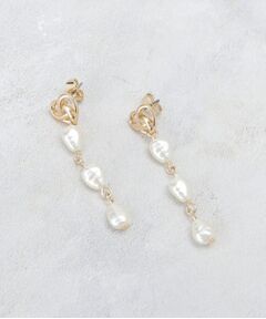 OPAQUE.CLIP / オペーク ドット クリップ ピアス・イヤリング | メタル×フェイクパールロングピアス