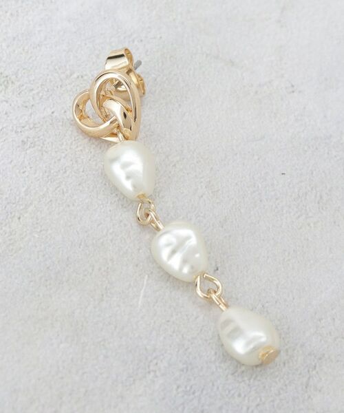 OPAQUE.CLIP / オペーク ドット クリップ ピアス・イヤリング | メタル×フェイクパールロングピアス | 詳細2