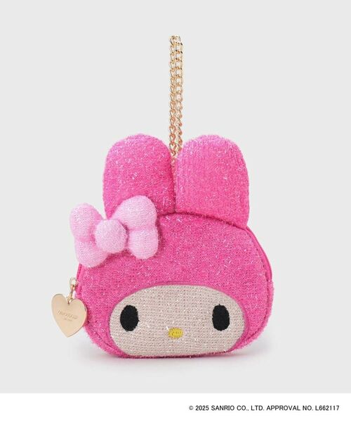 OPAQUE.CLIP / オペーク ドット クリップ ポーチ | 【マイメロディ】フェイス型キラキラポーチチャーム | 詳細1