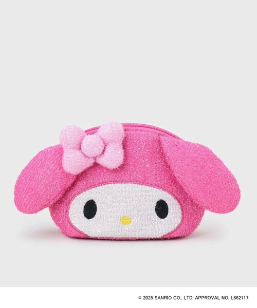 OPAQUE.CLIP / オペーク ドット クリップ ポーチ | 【マイメロディ】たれ耳フェイス型キラキラシェルポーチ | 詳細1