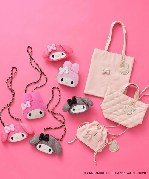 OPAQUE.CLIP / オペーク ドット クリップ ポーチ | 【マイメロディ】たれ耳フェイス型キラキラシェルポーチ | 詳細4