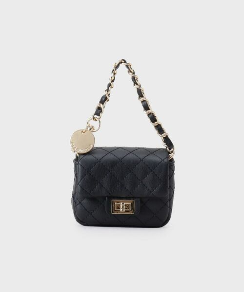 OPAQUE. CLIP/オペーク ドット クリップ ミニサイズキルティングバッグチャーム ブラック(019) 00 OPAQUE. CLIP/オペーク ドット クリップ ミニサイズキルティングバッグチャーム ブラック(019) 00