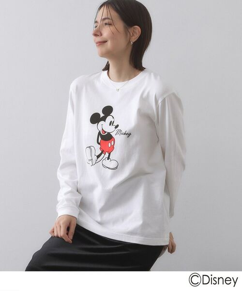 OPAQUE.CLIP / オペーク ドット クリップ カットソー | 【Mickey Mouse】プリントロングTシャツ | 詳細1