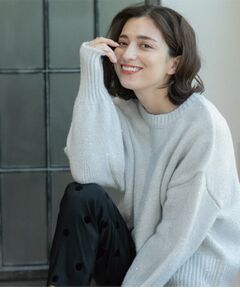 OPAQUE.CLIP / オペーク ドット クリップ ニット・セーター | スパンコールラメニット【洗える】