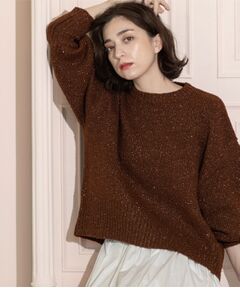 OPAQUE.CLIP / オペーク ドット クリップ ニット・セーター | スパンコールラメニット【洗える】