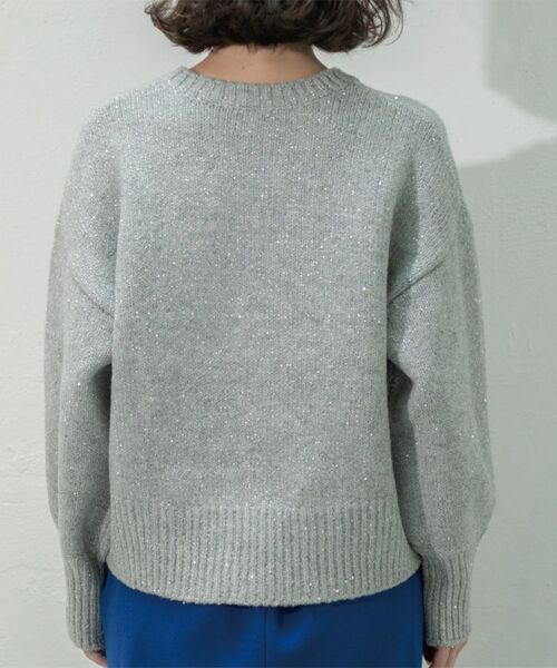 OPAQUE.CLIP / オペーク ドット クリップ ニット・セーター | スパンコールラメニット【洗える】 | 詳細29