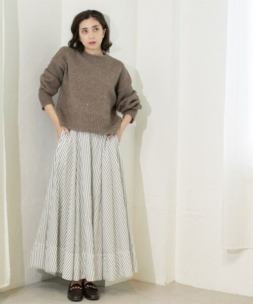 OPAQUE.CLIP / オペーク ドット クリップ ニット・セーター | スパンコールラメニット【洗える】 | 詳細8