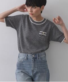 OPAQUE.CLIP / オペーク ドット クリップ ニット・セーター | ツイードライクポケット付きニット【洗濯機洗い可/抗ピル】