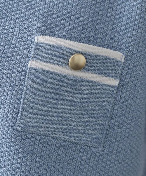 OPAQUE.CLIP / オペーク ドット クリップ ニット・セーター | ツイードライクポケット付きニット【洗濯機洗い可/抗ピル】 | 詳細12