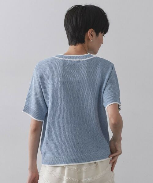 OPAQUE.CLIP / オペーク ドット クリップ ニット・セーター | ツイードライクポケット付きニット【洗濯機洗い可/抗ピル】 | 詳細15