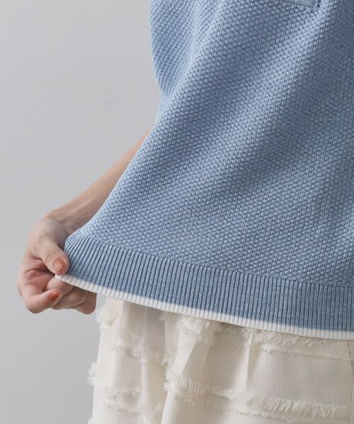 OPAQUE.CLIP / オペーク ドット クリップ ニット・セーター | ツイードライクポケット付きニット【洗濯機洗い可/抗ピル】 | 詳細19