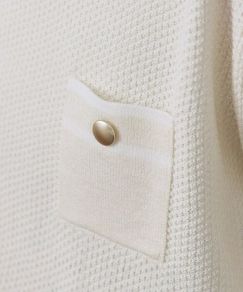 OPAQUE.CLIP / オペーク ドット クリップ ニット・セーター | ツイードライクポケット付きニット【洗濯機洗い可/抗ピル】 | 詳細4