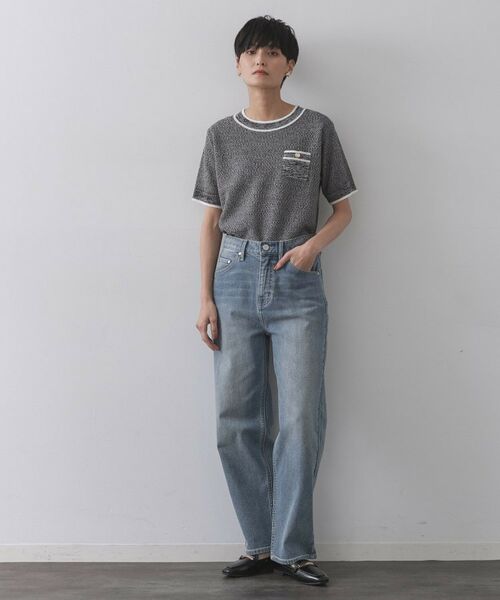 OPAQUE.CLIP / オペーク ドット クリップ ニット・セーター | ツイードライクポケット付きニット【洗濯機洗い可/抗ピル】 | 詳細6