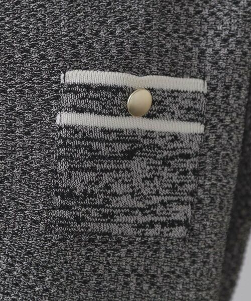 OPAQUE.CLIP / オペーク ドット クリップ ニット・セーター | ツイードライクポケット付きニット【洗濯機洗い可/抗ピル】 | 詳細8