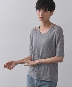 OPAQUE.CLIP / オペーク ドット クリップ カットソー | シアーリブレイヤードカットソー【洗濯機洗い可】