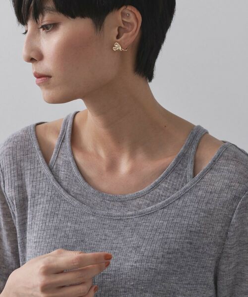 OPAQUE.CLIP / オペーク ドット クリップ カットソー | シアーリブレイヤードカットソー【洗濯機洗い可】 | 詳細1