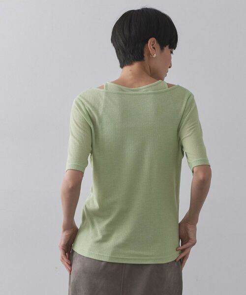 OPAQUE.CLIP / オペーク ドット クリップ カットソー | シアーリブレイヤードカットソー【洗濯機洗い可】 | 詳細15