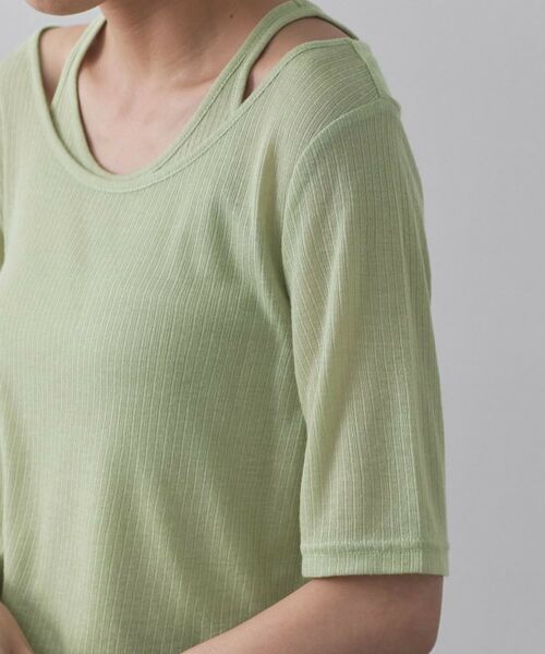 OPAQUE.CLIP / オペーク ドット クリップ カットソー | シアーリブレイヤードカットソー【洗濯機洗い可】 | 詳細26