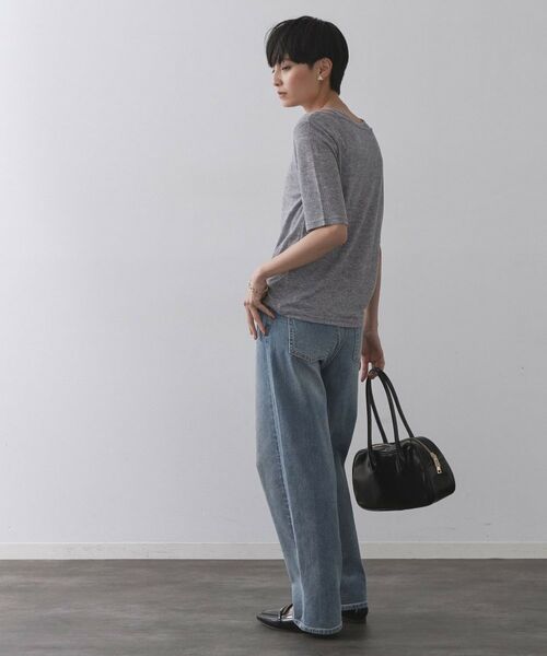 OPAQUE.CLIP / オペーク ドット クリップ カットソー | シアーリブレイヤードカットソー【洗濯機洗い可】 | 詳細3