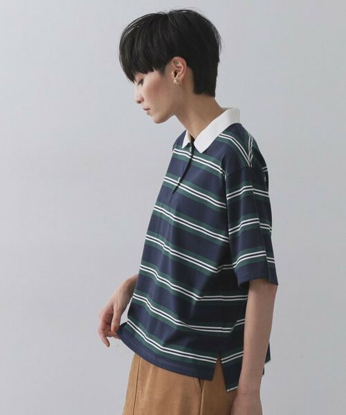 OPAQUE.CLIP / オペーク ドット クリップ ポロシャツ | カラーボーダーポロカットソー【洗濯機洗い可】 | 詳細10