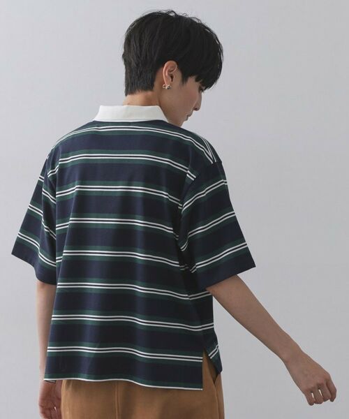 OPAQUE.CLIP / オペーク ドット クリップ ポロシャツ | カラーボーダーポロカットソー【洗濯機洗い可】 | 詳細11