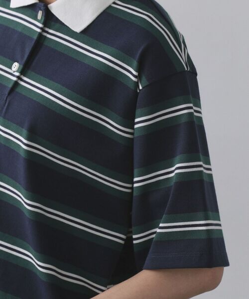 OPAQUE.CLIP / オペーク ドット クリップ ポロシャツ | カラーボーダーポロカットソー【洗濯機洗い可】 | 詳細13