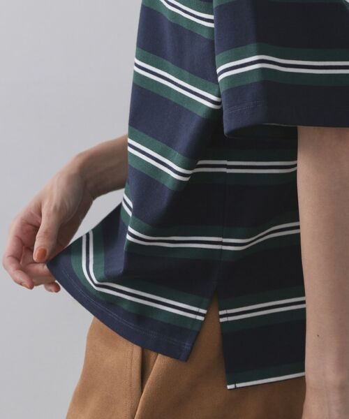 OPAQUE.CLIP / オペーク ドット クリップ ポロシャツ | カラーボーダーポロカットソー【洗濯機洗い可】 | 詳細14