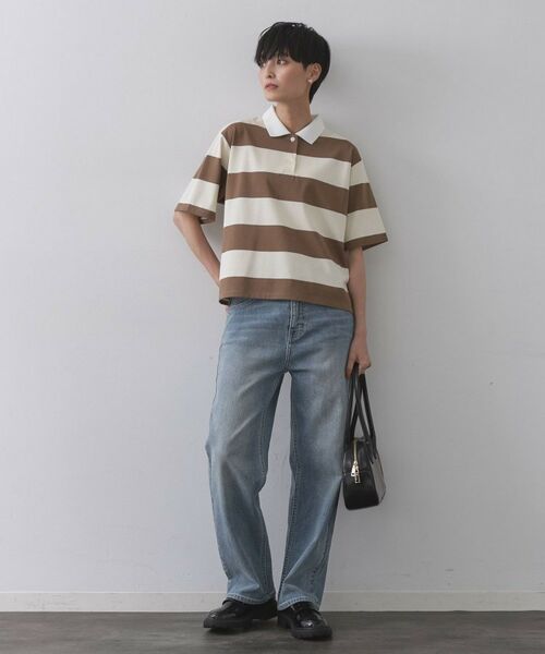 OPAQUE.CLIP / オペーク ドット クリップ ポロシャツ | カラーボーダーポロカットソー【洗濯機洗い可】 | 詳細2