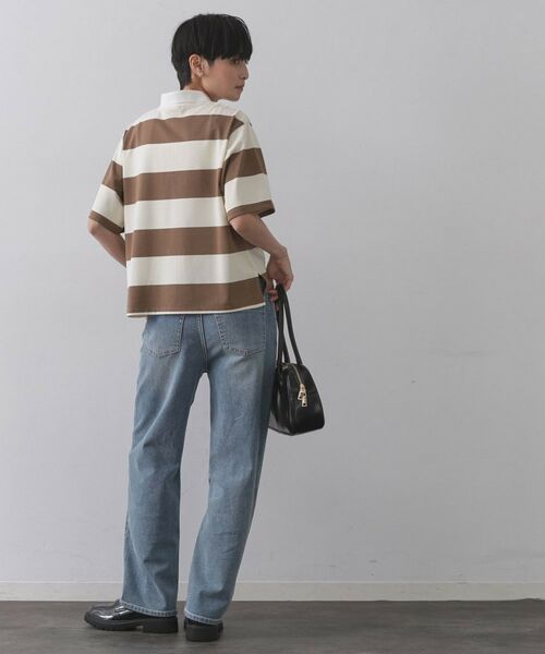 OPAQUE.CLIP / オペーク ドット クリップ ポロシャツ | カラーボーダーポロカットソー【洗濯機洗い可】 | 詳細3