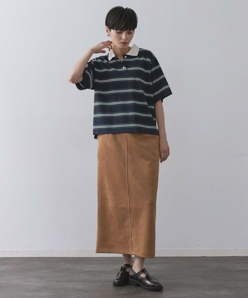 OPAQUE.CLIP / オペーク ドット クリップ ポロシャツ | カラーボーダーポロカットソー【洗濯機洗い可】 | 詳細6