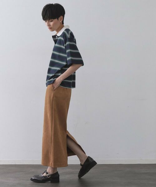 OPAQUE.CLIP / オペーク ドット クリップ ポロシャツ | カラーボーダーポロカットソー【洗濯機洗い可】 | 詳細7