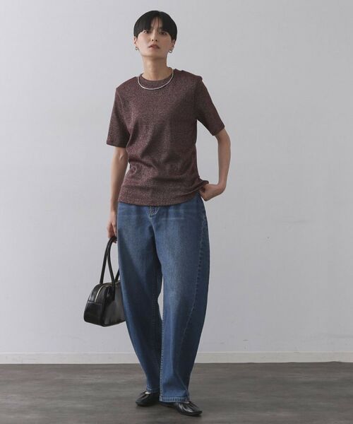 OPAQUE.CLIP / オペーク ドット クリップ カットソー | ラメリブカットソー【洗濯機洗い可】 | 詳細10