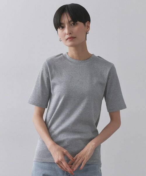 OPAQUE.CLIP / オペーク ドット クリップ カットソー | ラメリブカットソー【洗濯機洗い可】 | 詳細13