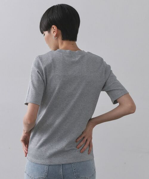 OPAQUE.CLIP / オペーク ドット クリップ カットソー | ラメリブカットソー【洗濯機洗い可】 | 詳細15