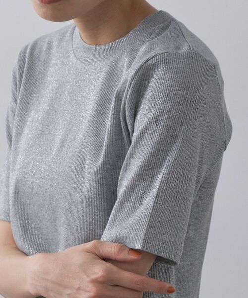 OPAQUE.CLIP / オペーク ドット クリップ カットソー | ラメリブカットソー【洗濯機洗い可】 | 詳細17