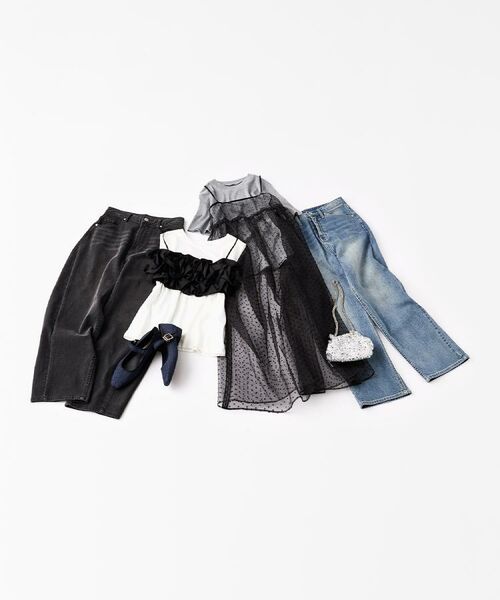 OPAQUE.CLIP / オペーク ドット クリップ カットソー | ラメリブカットソー【洗濯機洗い可】 | 詳細19