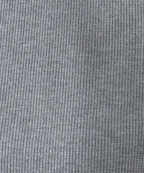 OPAQUE.CLIP / オペーク ドット クリップ カットソー | ラメリブカットソー【洗濯機洗い可】 | 詳細4