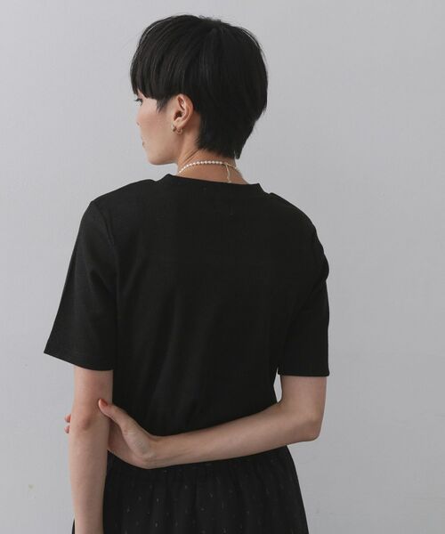 OPAQUE.CLIP / オペーク ドット クリップ カットソー | ラメリブカットソー【洗濯機洗い可】 | 詳細5