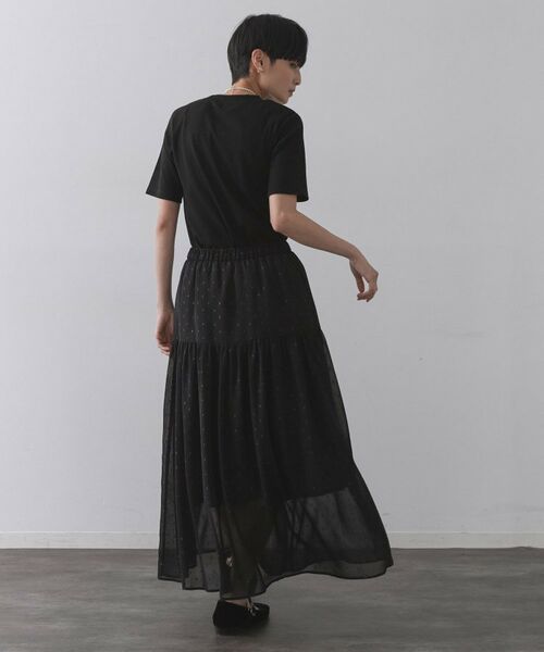 OPAQUE.CLIP / オペーク ドット クリップ カットソー | ラメリブカットソー【洗濯機洗い可】 | 詳細7