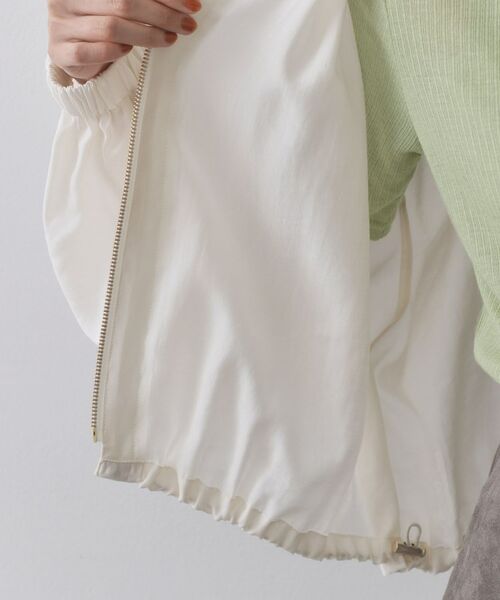 OPAQUE.CLIP / オペーク ドット クリップ レザーブルゾン・ジャケット | シアーランタンスリーブブルゾン【洗濯機洗い可】 | 詳細19