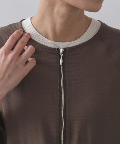 OPAQUE.CLIP / オペーク ドット クリップ レザーブルゾン・ジャケット | シアーバルーンペプラムブルゾン【洗える】 | 詳細16